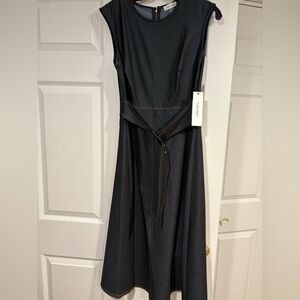 Calvin Klein Dark Gray Midi Dress
